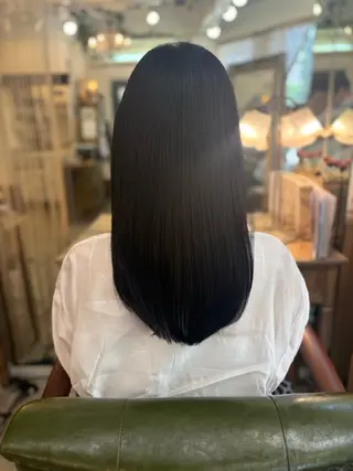 セミロング 新宿御苑/艶髪カラー 髪質改善/山口のヘアスタイル
