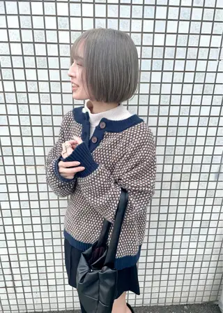 ショート カラー ヒナゴ トヨカズのヘアスタイル