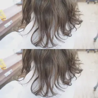 ミディアム カラー パーマ 🟦髪質改善6年 💊YAMAMOTOのヘアスタイル