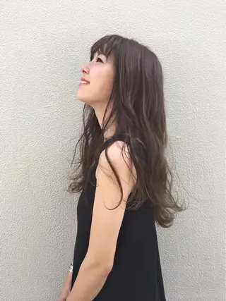ミディアム セミロング ロング カラー ヘアアレンジ Teramura Kaoriのヘアスタイル