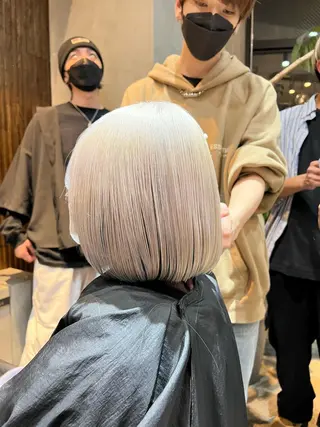 ショート カラー メンズ 波巻きスパイラルパー マ/シャドウパーマ駿のヘアスタイル