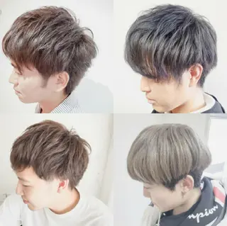 ショート メンズ カラー ミルクティー特化 🌈島内　琢真🌈のヘアスタイル
