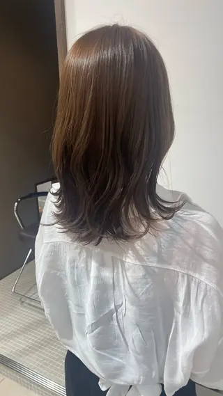 ミディアム カラー 髪質改善/艶髪/大竹 穂香🦉のヘアスタイル