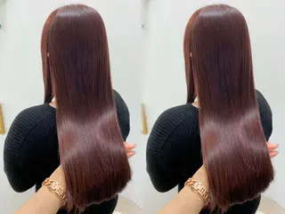 ロング カラー 韓国ガーリーヘア🎀 ／𝐦𝐨𝐞のヘアスタイル