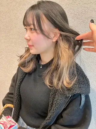 セミロング 🩵縮毛矯正・ボブ 岩原朋也🩵のヘアスタイル