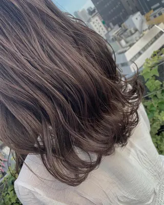 セミロング カラー ✨大人ショート特化 /カットモデル/銀座のヘアスタイル