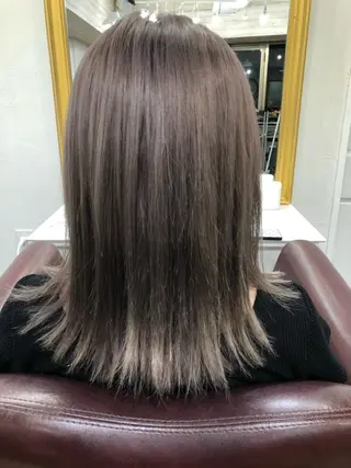 ミディアム カラー レイヤー×髪質改善✨ 渋谷/佐藤侑哉のヘアスタイル