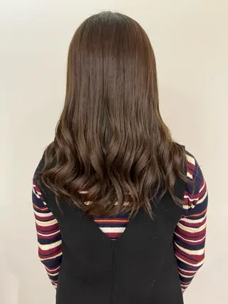 ロング カラー 菅沼 紀世/顔周りレイヤーのヘアスタイル