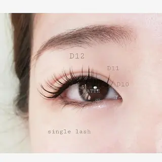 マツエク・マツパ LATTE eyelashのマツエク・マツパデザイン