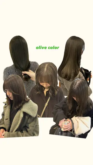 セミロング カラー Lomalia 🤍🫧/makoのヘアスタイル