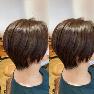 ショート 前田 加奈子のヘアスタイル