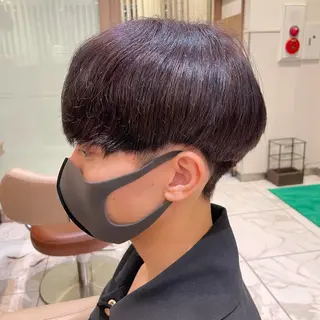 ショート カラー メンズ 【メンズ縮毛矯正】 田中秀斗のヘアスタイル