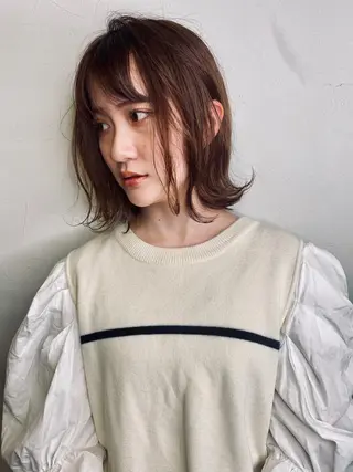 ミディアム 宮腰 瑠果のヘアスタイル