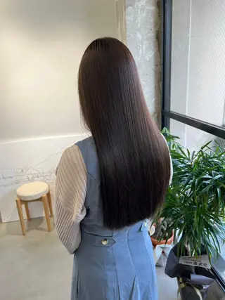 ロング カラー パーマ ヘアアレンジ ヘアケア特化型サロン newi 梅田のヘアスタイル