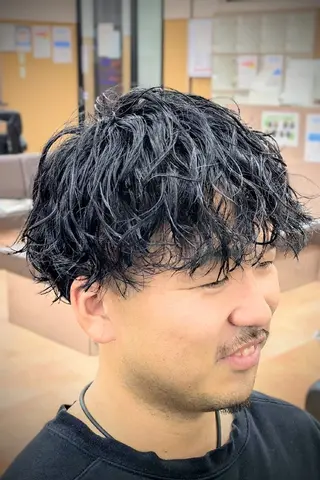 パーマ ショート 理容プラージュ燕三条 福井のヘアスタイル