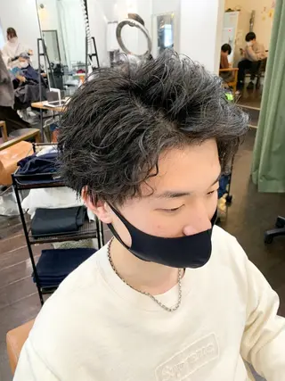 ショート カラー パーマ 名古屋駅/トップス タイリスト/大黒拓哉のヘアスタイル