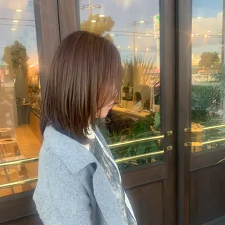 セミロング カラー mu ku.のヘアスタイル