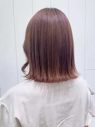 ミディアム カラー パーマ ヘアアレンジ ITbyALBUM 藤沢店のヘアスタイル
