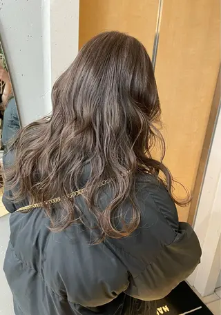 セミロング miku/天神 艶カラーのヘアスタイル