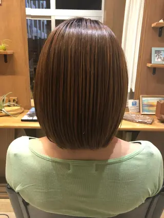 ミディアム 酸性縮毛矯正　美髪 特化サロン　八百村のヘアスタイル
