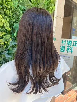 ロング カラー 透明感カラー/韓国 ヘア🩶yuri🩵のヘアスタイル