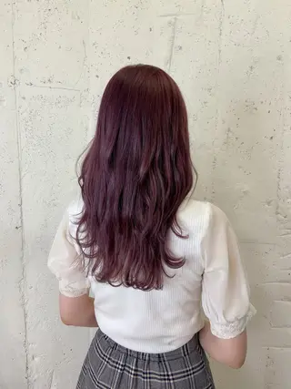 セミロング カラー 透明感カラー🎀／ 寒色カラー／マツエクのヘアスタイル