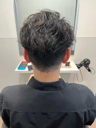 ショート パーマ メンズ 【大人髪】men's パーマ/潤艶髪のヘアスタイル