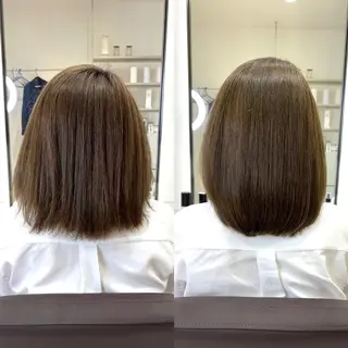 ミディアム EIGHT plum TOKIOリミテッドのヘアスタイル