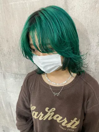 ミディアム カラー SHURI❤️🔥 中/韓mix ♡のヘアスタイル