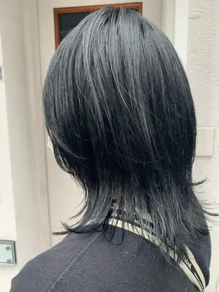 ミディアム カラー ヘアアレンジ SEAM アキホのヘアスタイル