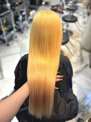 ロング カラー 大阪 梅田/ ハイトーン/エクステのヘアスタイル