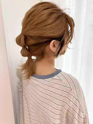 ミディアム カラー IVY villa Suzu.のヘアスタイル