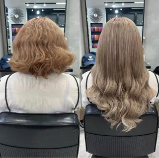 セミロング カラー ヘアアレンジ ar+ ❤︎ maiのヘアスタイル