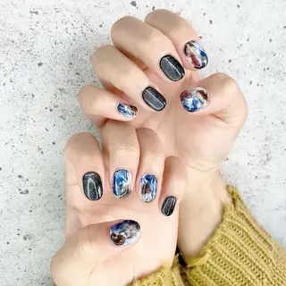 セミロング カラー パーマ ヘアアレンジ メンズ キッズ ネイル マツエク・マツパ Salon Ｋのネイルデザイン