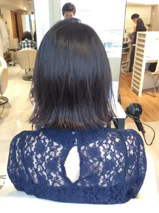 ミディアム カラー 金子 富士のヘアスタイル