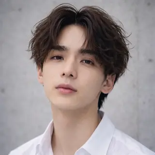 メンズ シャドウ/フェザー ニュアンスヘアメンズのヘアスタイル