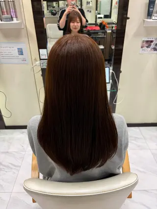 ロング カラー 旗手 沙和のヘアスタイル