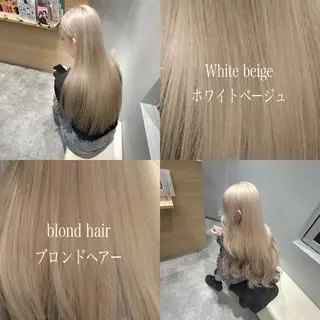ロング カラー ハイトーンヘア/ 島崎　タクミのヘアスタイル