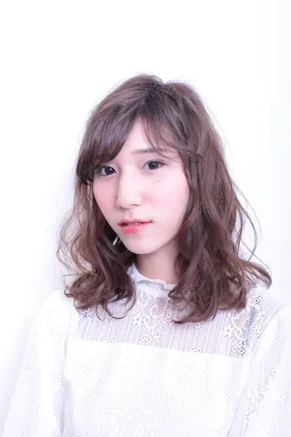 ミディアム 『Ash久が原MG』 水野 翼のヘアスタイル