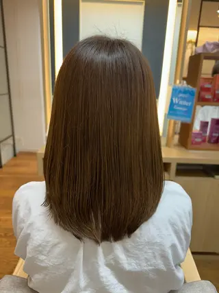 ミディアム 髪質改善/縮毛矯正✨ 白石ゆいのヘアスタイル