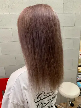 ロング カラー カワサキ マホのヘアスタイル