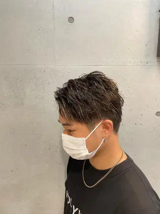 ショート カラー パーマ メンズ 🔥メンズ超特化🔥 青木海斗のヘアスタイル