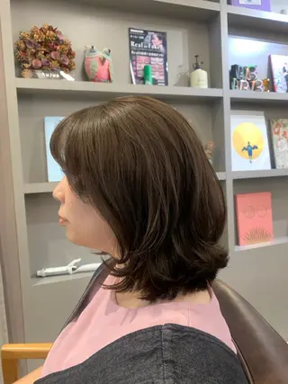 ミディアム ボブ 西宮北口/みなみのヘアスタイル