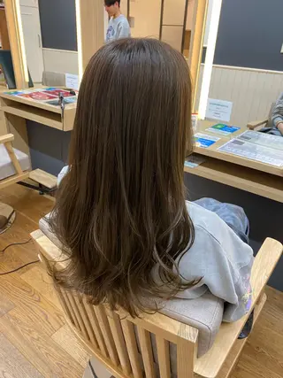 ロング カラー ヘアアレンジ 韓国ヘア sasugaのヘアスタイル
