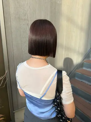 ミディアム パーマ 似合わせレイヤー 海外風レイヤーmioのヘアスタイル