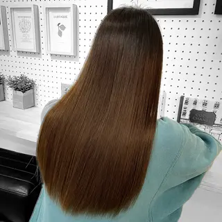 ロング 縮毛・酸性ストレート 特化のヘアスタイル