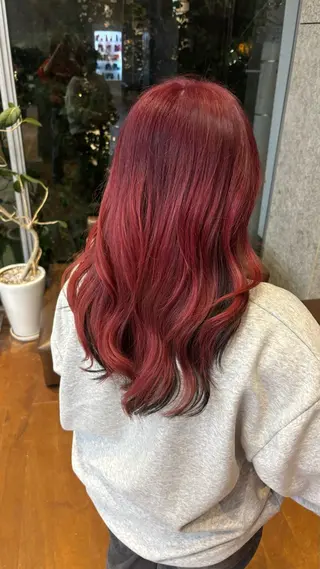 ロング カラー ツヤ髪ハイトーン ×レイヤー🌝リオのヘアスタイル