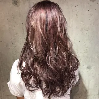 ロング カラー 韓国レイヤーカット 🧸ベージュカラーのヘアスタイル