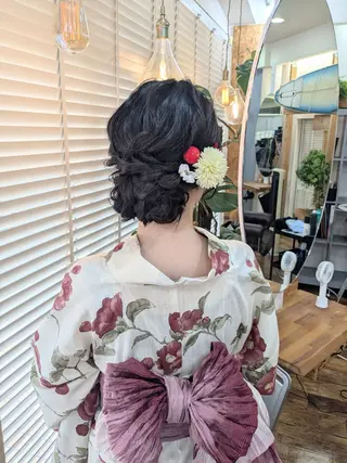 セミロング ヘアアレンジ miku ヘアセット/着付けのヘアスタイル