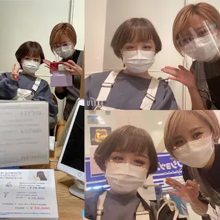 ショート カラー メンズ キッズ ✂︎ショート、ボブ、 レイヤー🩵YUMIのヘアスタイル